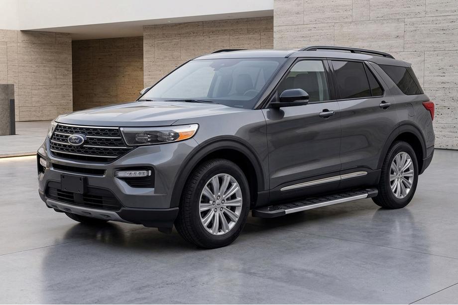 Ford Explorer 2019- Pedane Laterali RedLine (2 pz, Alluminio) Image