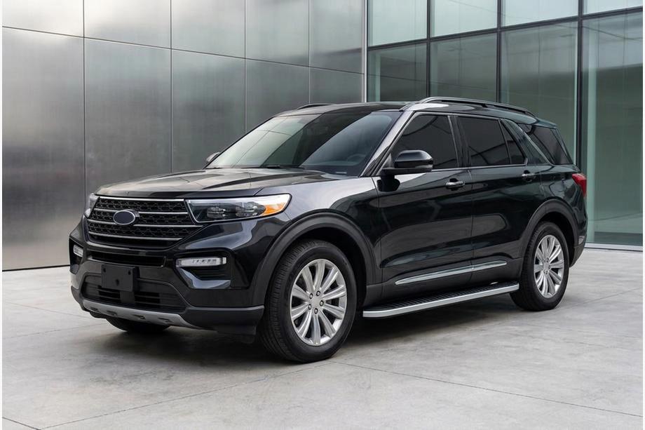 Ford Explorer 2019- Pedane Laterali Tayga Grey (2 pz, Alluminio) Image