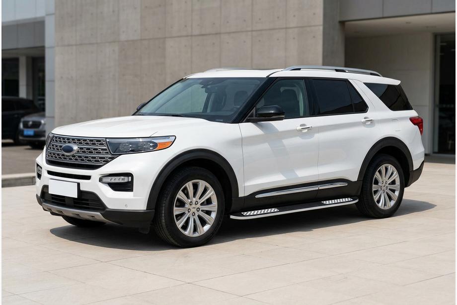 Ford Explorer 2019- Pedane Laterali Tayga V2 (2 pz, Alluminio) Image