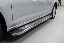 Volkswagen Caddy 2020- Pedane Laterali Maydos V2 (2 pz, Alluminio e Acciaio Inox) foto 1