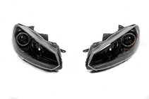 Volkswagen Golf 6 2008-2014 Fari Anteriori Black (2 pz, LED) foto 1
