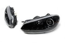 Volkswagen Golf 6 2008-2014 Fari Anteriori Black (2 pz, LED) foto 2
