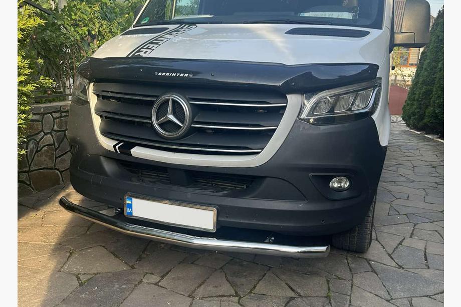 Mercedes Sprinter W907/W910 2018- Protezione Anteriore ST008 (Acciaio Inox) Foto 1