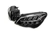 Mercedes C-class W205 2014-2021 Fari anteriori (2 pz, senza centraline, restyling) foto 7