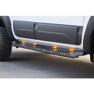 Pedane laterali Dakar V1 con LED (2 pz, metallo) foto 2