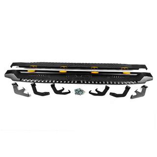 Pedane laterali Dakar V1 con LED (2 pz, metallo) foto 3