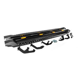 Pedane laterali Dakar V1 con LED (2 pz, metallo) foto 2