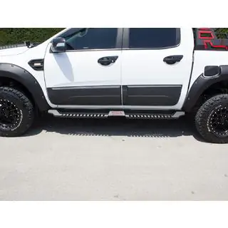 Pedane laterali Dakar V2 senza LED (2 pz, metallo) foto 2