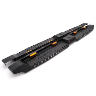 Pedane laterali Dakar V2 con LED (2 pz, metallo) foto 1