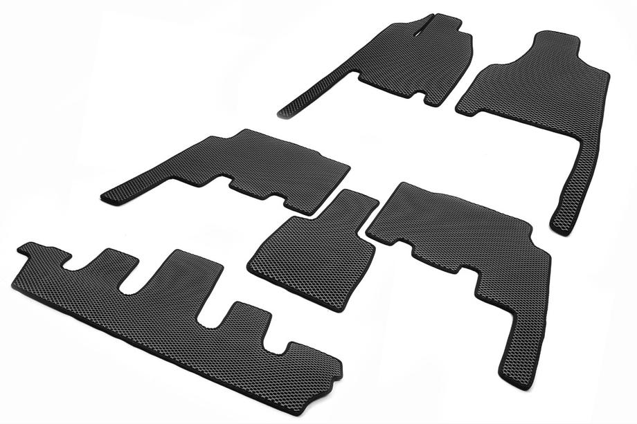 Chrysler Voyager 2001-2007 Tappetini (3 file, EVA, neri) Image