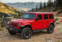Jeep Wrangler 2018- Pedane Laterali Bosphorus Black (2 pz, Alluminio) foto 1