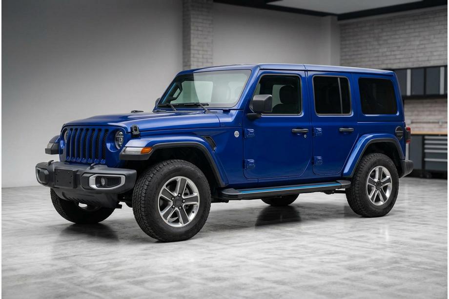 Jeep Wrangler 2018- Pedane Laterali Maya Blue (2 pz, Alluminio) Image