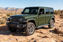 Jeep Wrangler 2018- Pedane Laterali Maydos V2 (2 pz, Alluminio) foto 1