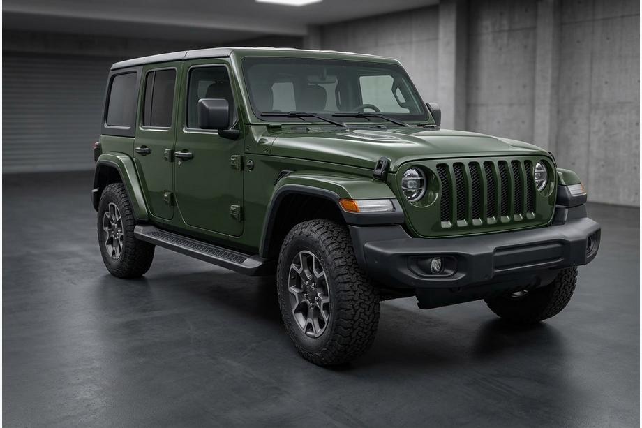 Jeep Wrangler 2018- Pedane Laterali Allmond Black (2 pz, Alluminio) Image