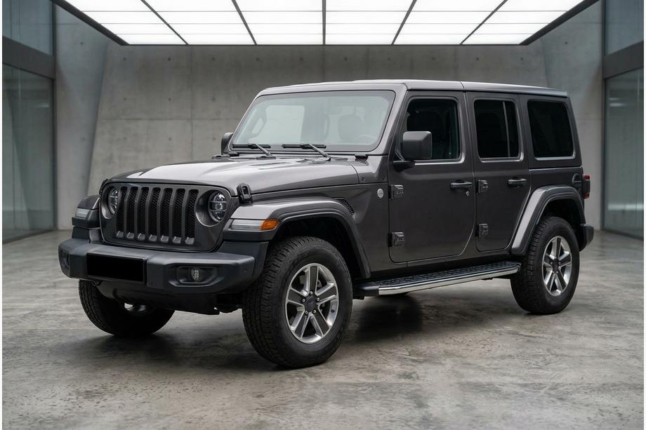 Jeep Wrangler 2018- Pedane Laterali BlackLine (2 pz, Alluminio) Image