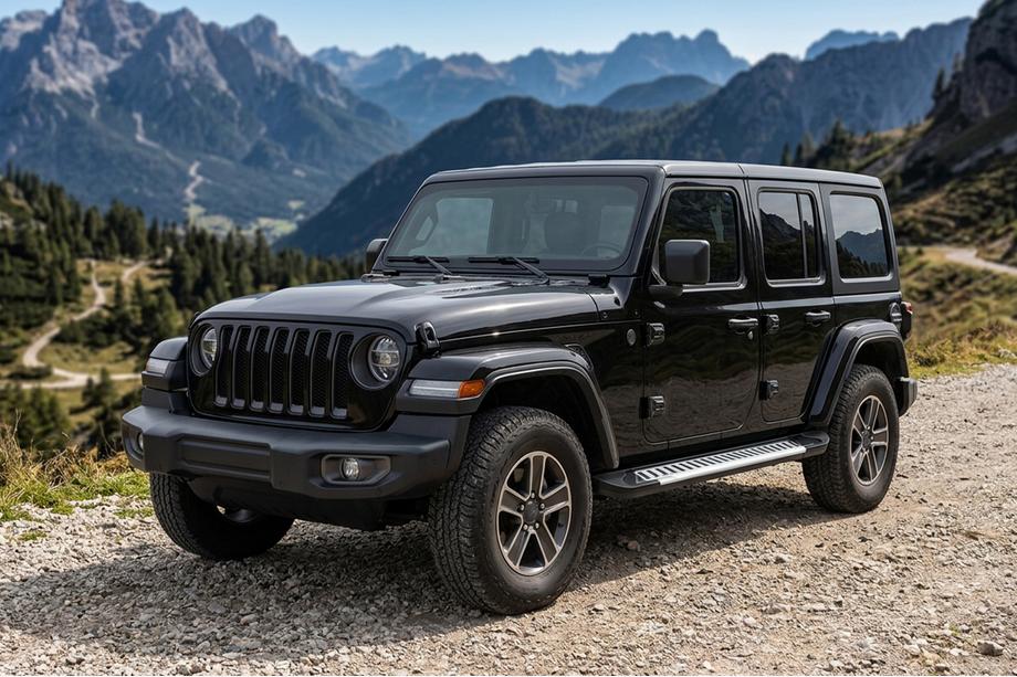 Jeep Wrangler 2018- Pedane Laterali Line (2 pz, Alluminio) Image