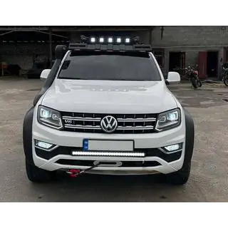 Visiera parabrezza per portapacchi DAKAR (LED) Volkswagen Amarok 2010-2022 foto 1