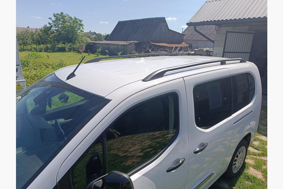 Toyota Proace City 2016- Barre portatutto OmsaLine Solid (2 pz, nere) Passo Lungo Foto 3