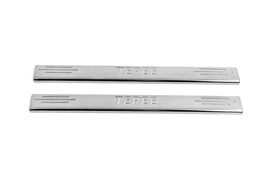 Peugeot Partner Tepee 2008-2018 Battitacco Carmos V2 acciaio inox Foto 2