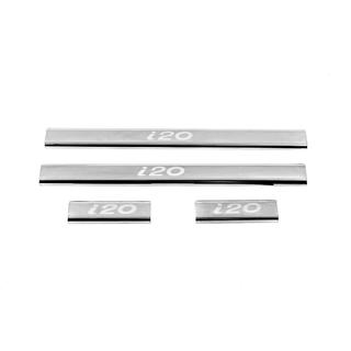 Battitacco Carmos V2 (4 pz, acciaio inox) Hyundai I-20 2008-2012 foto 2