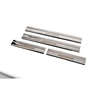 Battitacco Carmos V3 (4 pz, Acciaio Inox) Volkswagen Amarok 2010-2022 foto 2
