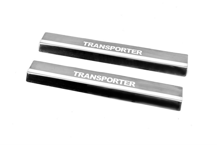 Volkswagen T5 Transporter 2003-2010 Battitacco Carmos V2 (2 pz, acciaio inox) Foto 1