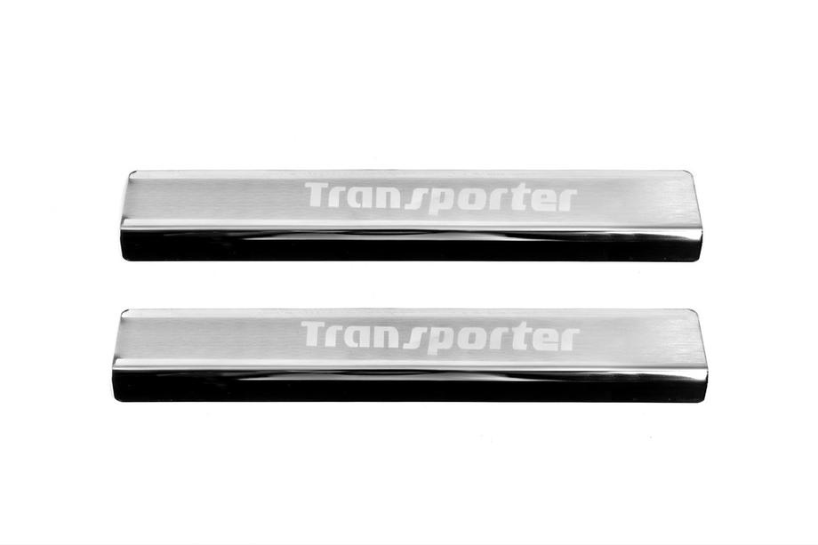 Volkswagen T5 Transporter 2003-2010 Battitacco Carmos V3 (2 pz, acciaio inox) Foto 2