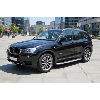 Pedane Laterali Tayga Grey (2 pz, Alluminio) BMW X3 F25 2011-2018 foto 1