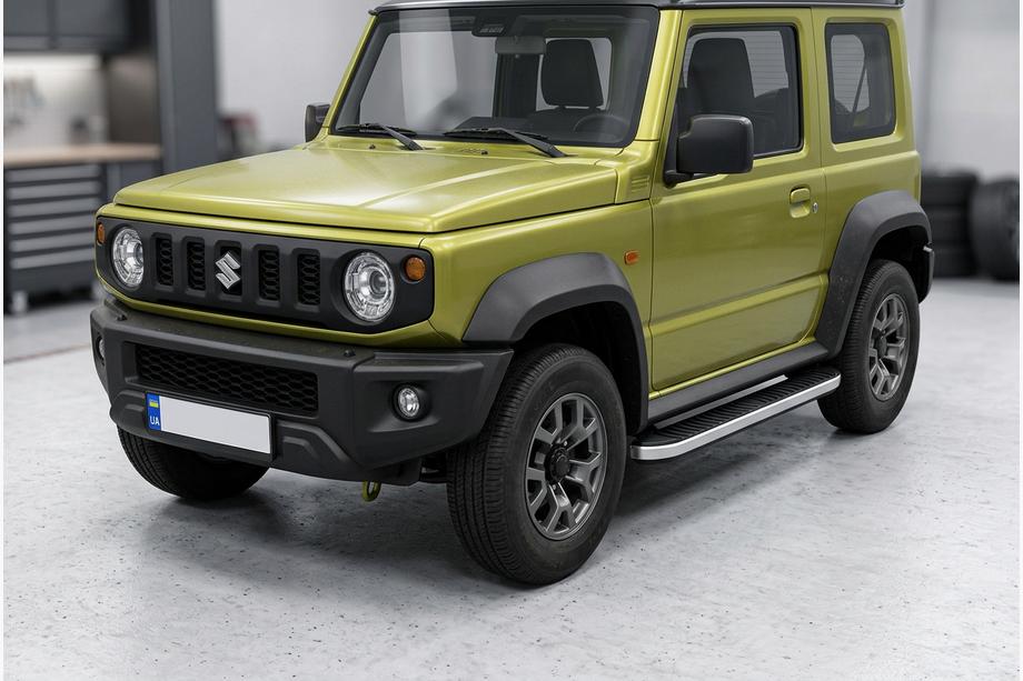 Suzuki Jimny 2018- Pedane Laterali Tayga Grey (2 pz, Alluminio) Image