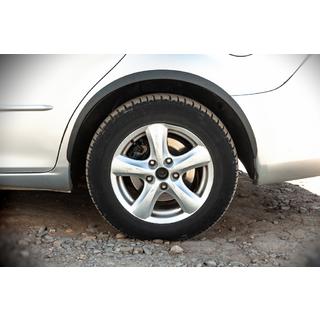 Allargatori passaruota (SD-SW) (4 pz, neri, plastica ABS) Mazda 6 2003-2008 foto 2