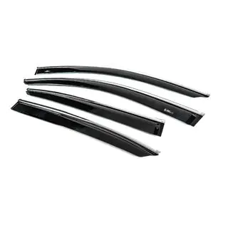 Deflettori Finestrini SD con Modanatura Cromata per USA (4 pz, HIC) foto 2