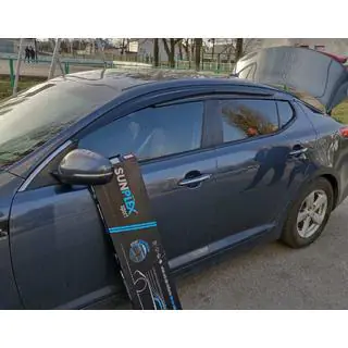 Deflettori Finestrini (4 pz, Sunplex Sport) Kia Optima 2010-2016 foto 1