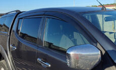 Mitsubishi L200 2006-2015 Deflettori Finestrini (4 pz, Sunplex Sport) foto 2