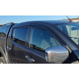 Deflettori Finestrini (4 pz, Sunplex Sport) Mitsubishi L200 2006-2015 foto 2