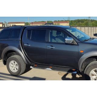Deflettori Finestrini (4 pz, Sunplex Sport) Mitsubishi L200 2006-2015 foto 3