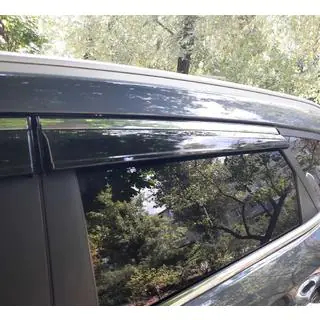 Deflettori Finestrini con Modanatura Cromata (4 pz, Sunplex Chrome) foto 2