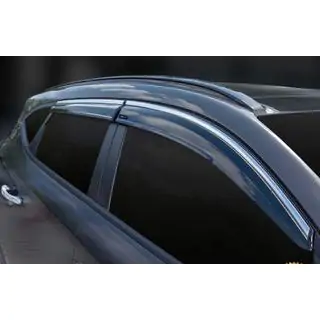 Deflettori Finestrini con Modanatura Cromata (4 pz, Sunplex Chrome) foto 4
