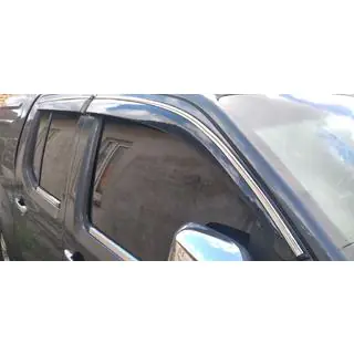 Deflettori Finestrini con Modanatura Cromata (4 pz, Sunplex Chrome)