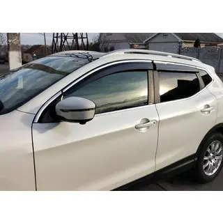 Deflettori Finestrini con Modanatura Cromata (4 pz, Sunplex Chrome) foto 1