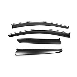 Deflettori Finestrini con Modanatura Cromata (4 pz, Sunplex Chrome) Peugeot 3008 2016-2023 foto 3