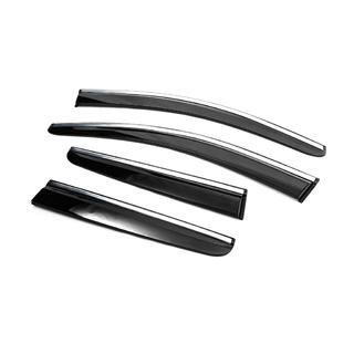 Deflettori Finestrini con Modanatura Cromata (4 pz, Sunplex Chrome) Peugeot 3008 2016-2023 foto 4