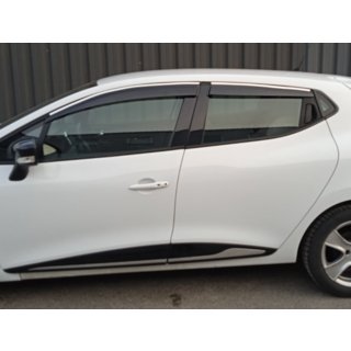Deflettori Finestrini con Modanatura Cromata (4 pz, Sunplex Chrome) Renault Clio V 2019- foto 2