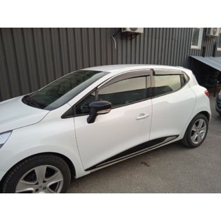 Deflettori Finestrini con Modanatura Cromata (4 pz, Sunplex Chrome) Renault Clio V 2019- foto 1