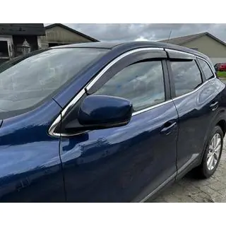 Deflettori Finestrini con Modanatura Cromata (4 pz, Sunplex Chrome)
