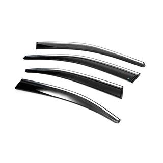 Deflettori Finestrini con Modanatura Cromata Liftback (4 pz, Sunplex Chrome) foto 2