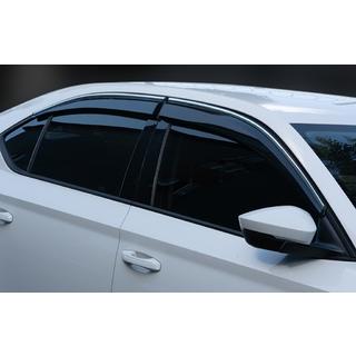 Deflettori Finestrini con Modanatura Cromata SD (4 pz, Sunplex Chrome) Skoda Superb 2015-2024 foto 1