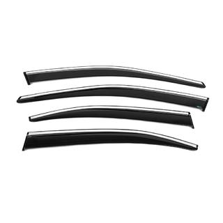 Deflettori Finestrini con Modanatura Cromata SD (4 pz, Sunplex Chrome) Skoda Superb 2015-2024 foto 3