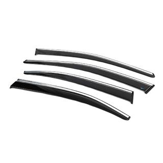 Deflettori Finestrini con Modanatura Cromata SD (4 pz, Sunplex Chrome) Skoda Superb 2015-2024 foto 2
