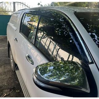 Deflettori Finestrini con Modanatura Cromata (4 pz, Sunplex Chrome) foto 4