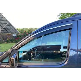 Deflettori finestrini con modanatura cromata (2 pz., Sunplex Chrome)